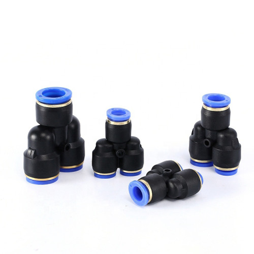 ข้อต่อลมแบบเพิ่ม 3 ทางตัววาย SNS SPN Series [Connector Fitting]